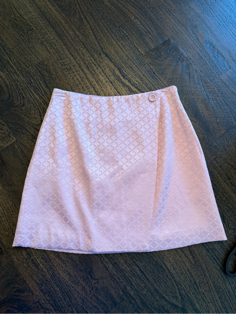 Women’s MVP Maria Vittoria Paolillo Pink A-Line Faux Wrap Mini Skirt